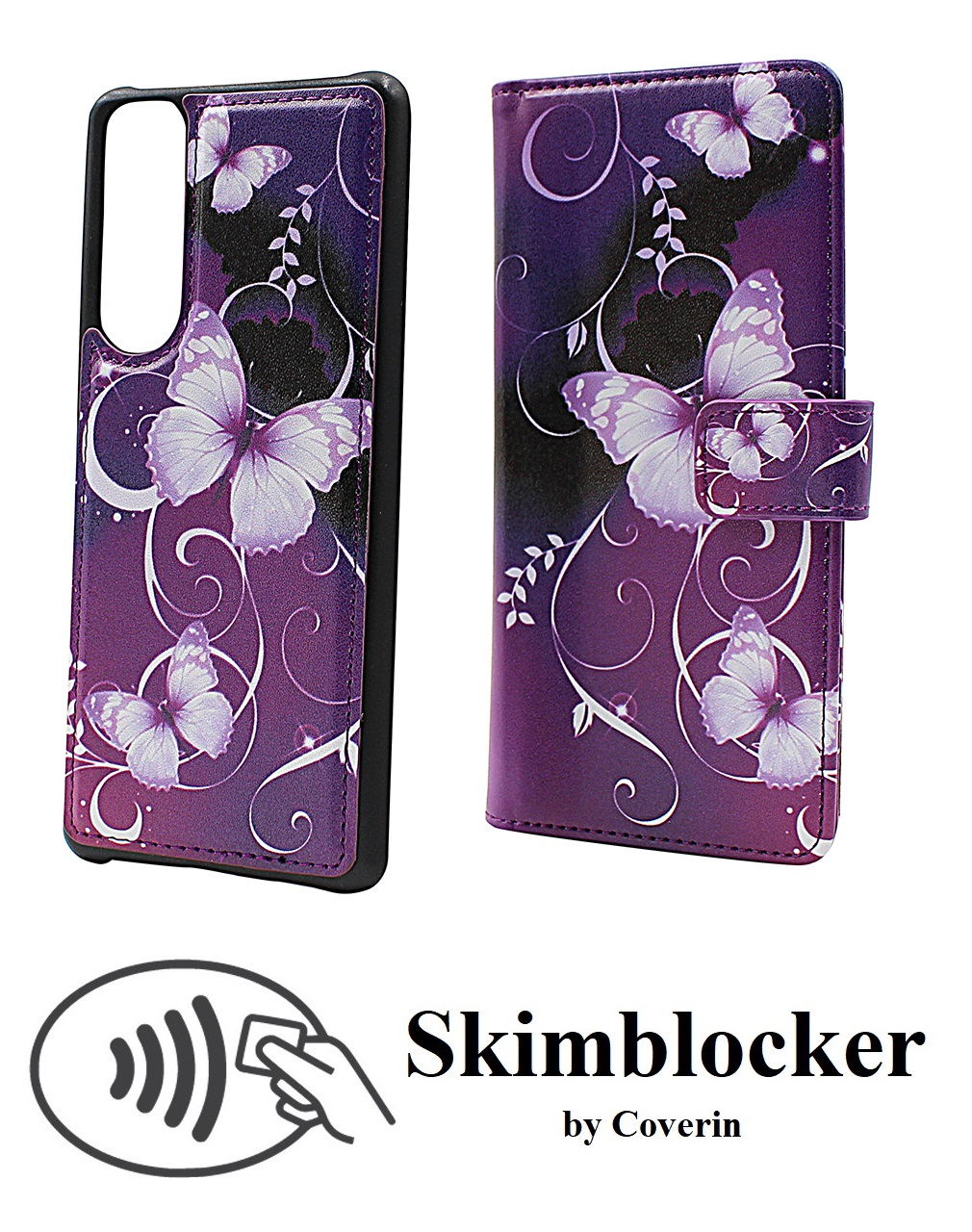 Skimblocker Magnet Designwallet Sony Xperia 5 III (XQ-BQ52)