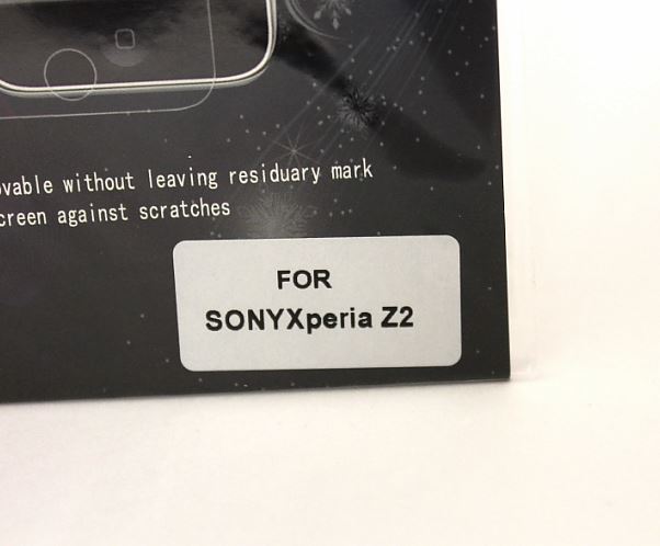 Skrmbeskyttelse Sony Xperia Z2 (D6503)