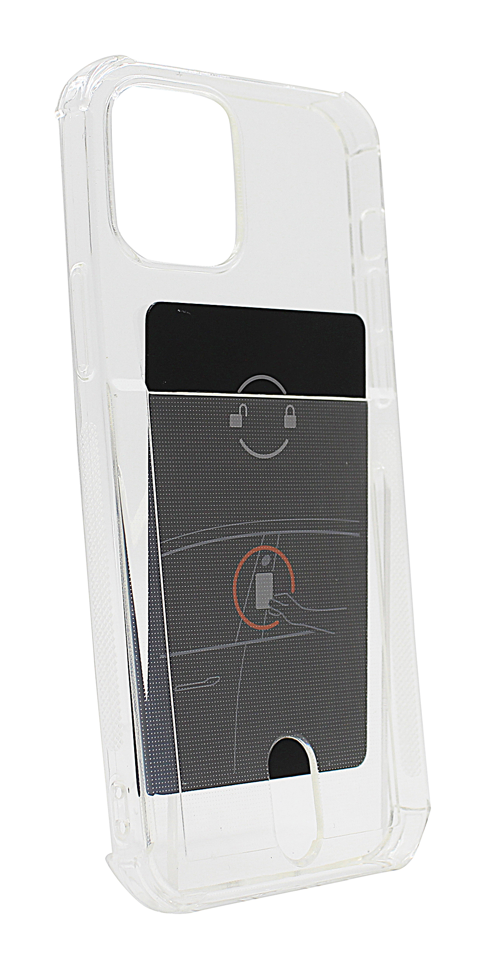 TPU Cover med kortlomme iPhone 12 Pro (6.1)