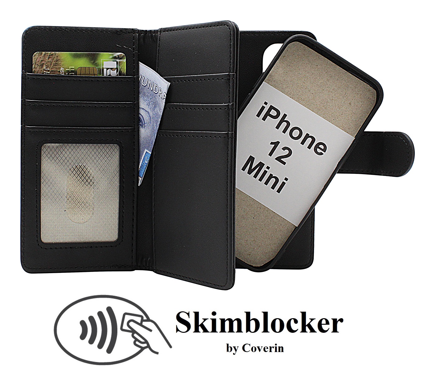 Product Image for Skimblocker iPhone 12 Mini XL Magnet Mobilcover