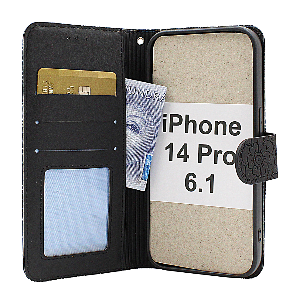 Flower Standcase Wallet iPhone 14 Pro (6.1)