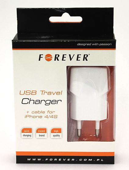 Forever iPhone 4/4S Vgoplader